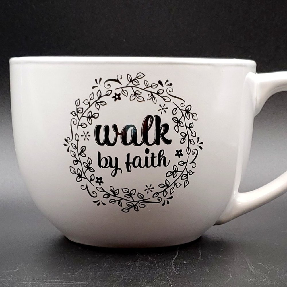TRISA “Walk By Faith” XL Ceramic Mug